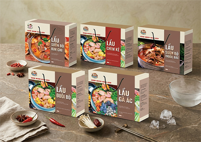 Các sản phẩm lẩu đóng hộp Huyền Anh Foods
